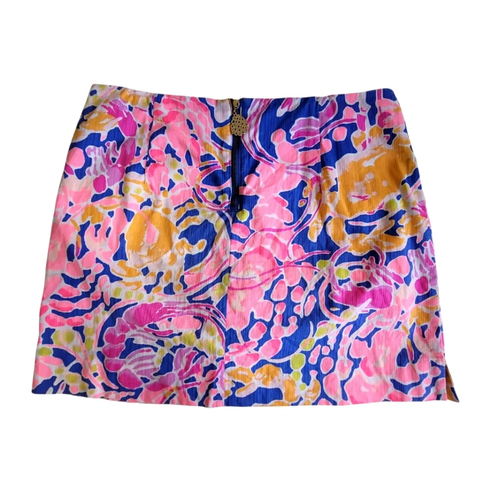 Lilly Pullitzer Floral Coastal Colorful Skort Pink Size 8 - Picture 2 of 7